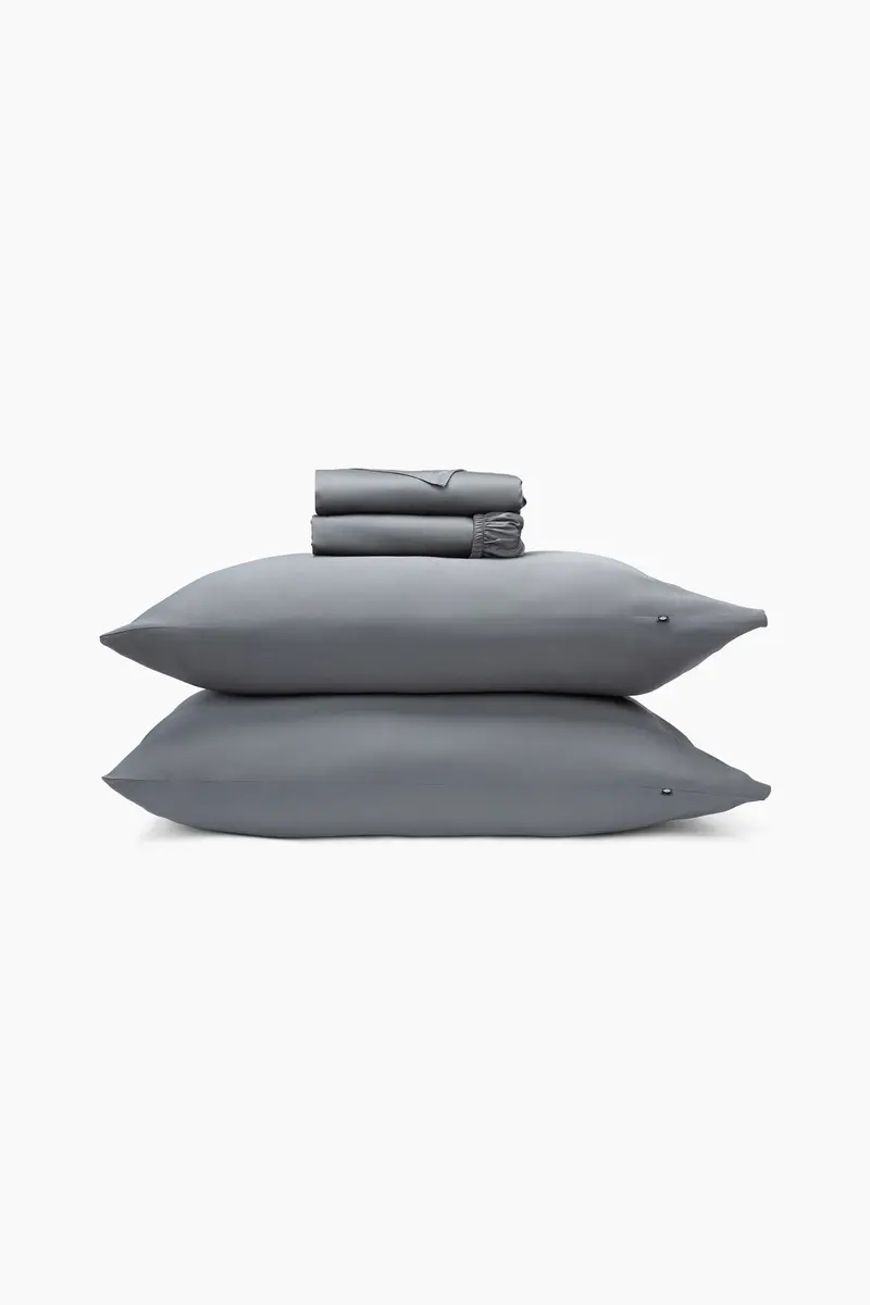 Bamboo Sateen Sheet Set In Ash 1