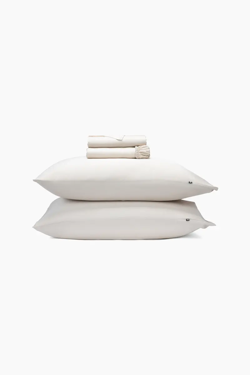 Bamboo Sateen Sheet Set In Champagne 1