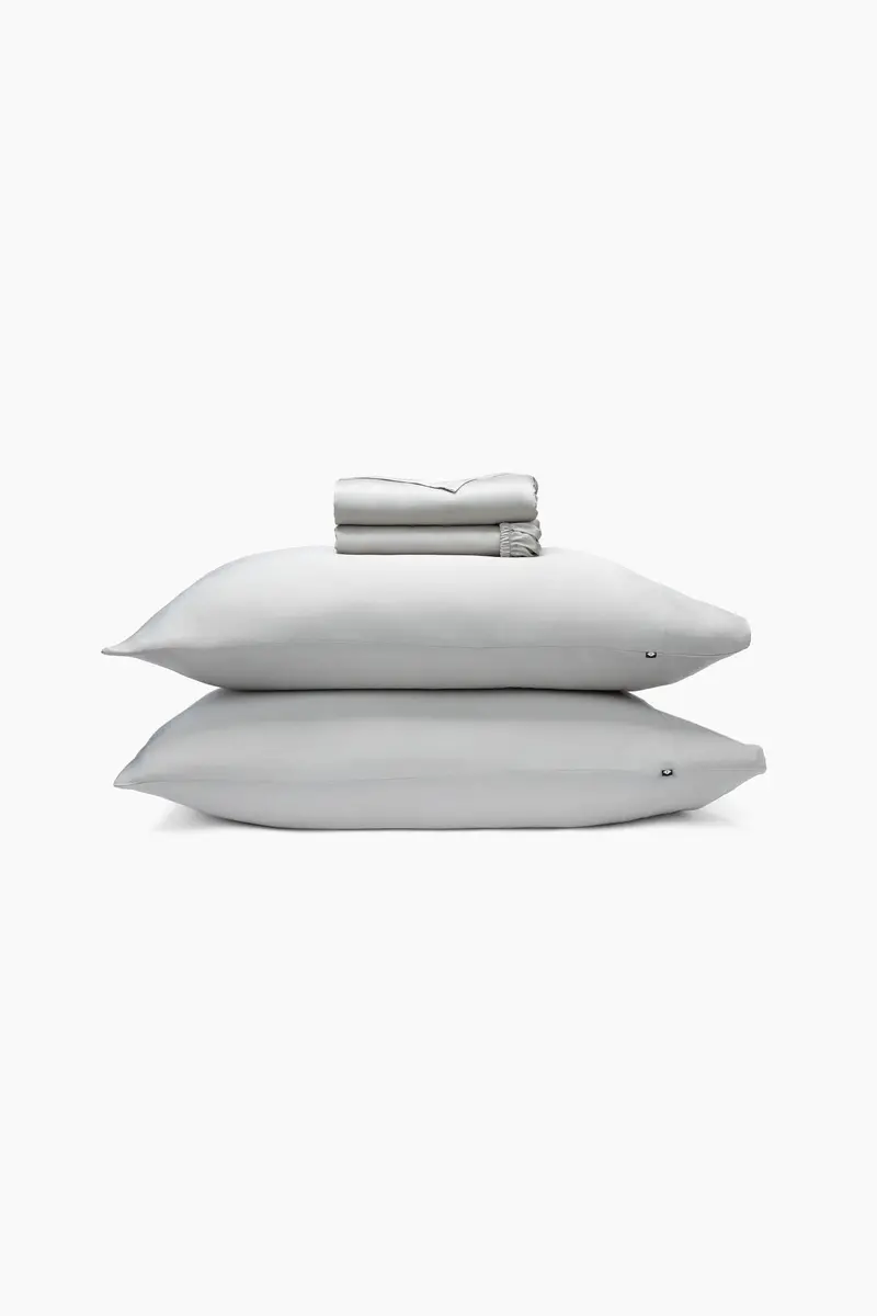 Bamboo Sateen Sheet Set In Dove Gray 1