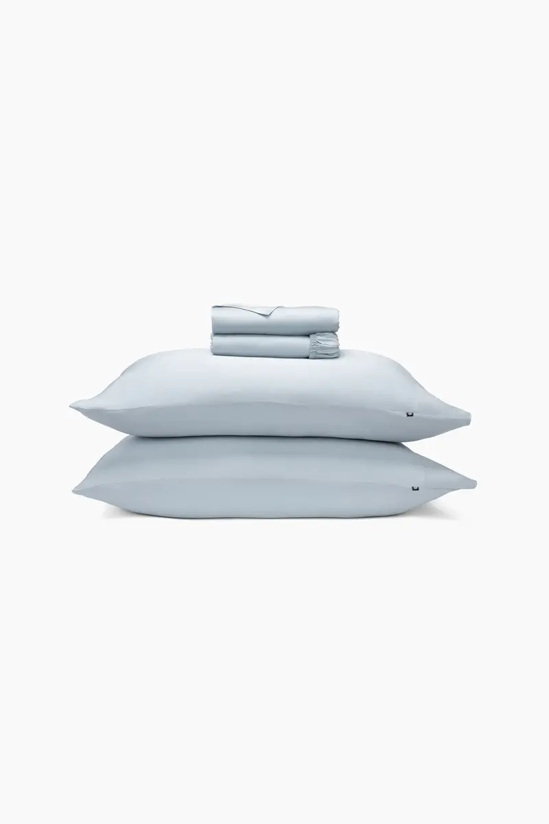 Bamboo Sateen Sheet Set In Ice 1