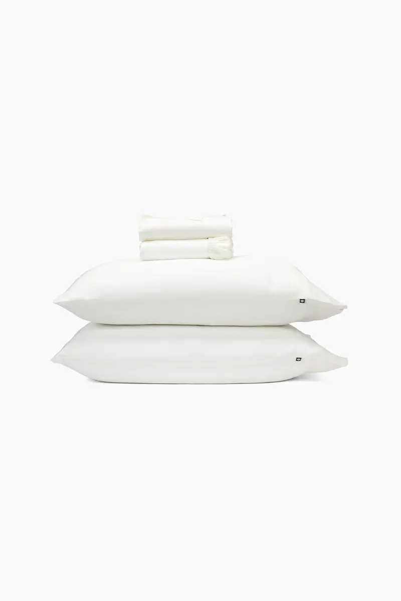 Bamboo Sateen Sheet Set In Shell 1