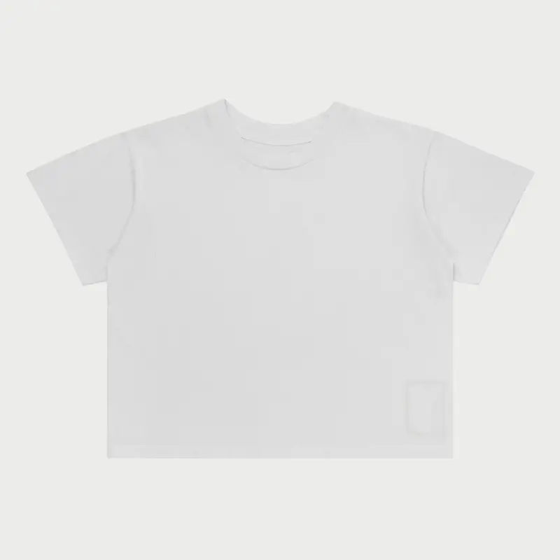 Basic Boxy Women's T-Shirt (White) 1