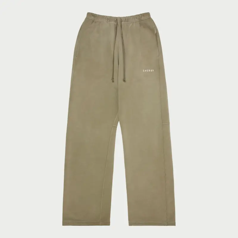 Basic Logo Parachute Sweatpants (Olive) 1