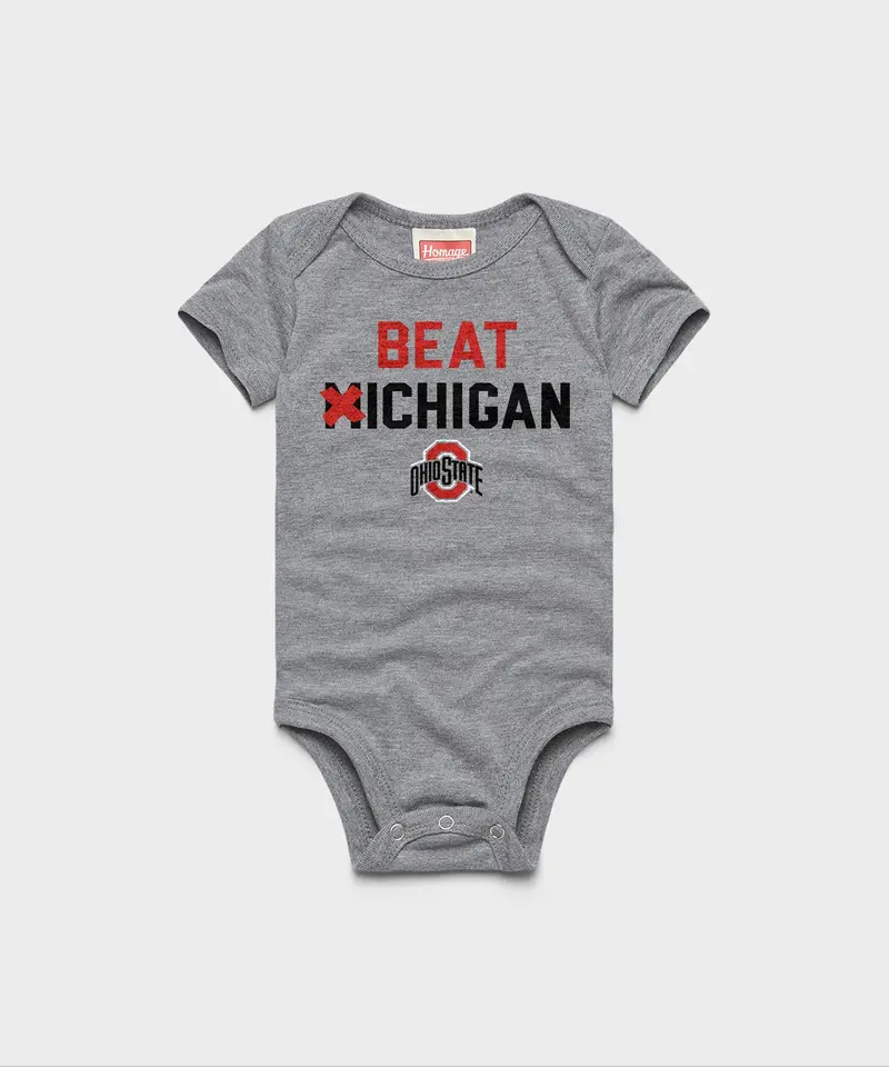 Beat Michigan Baby One Piece 1