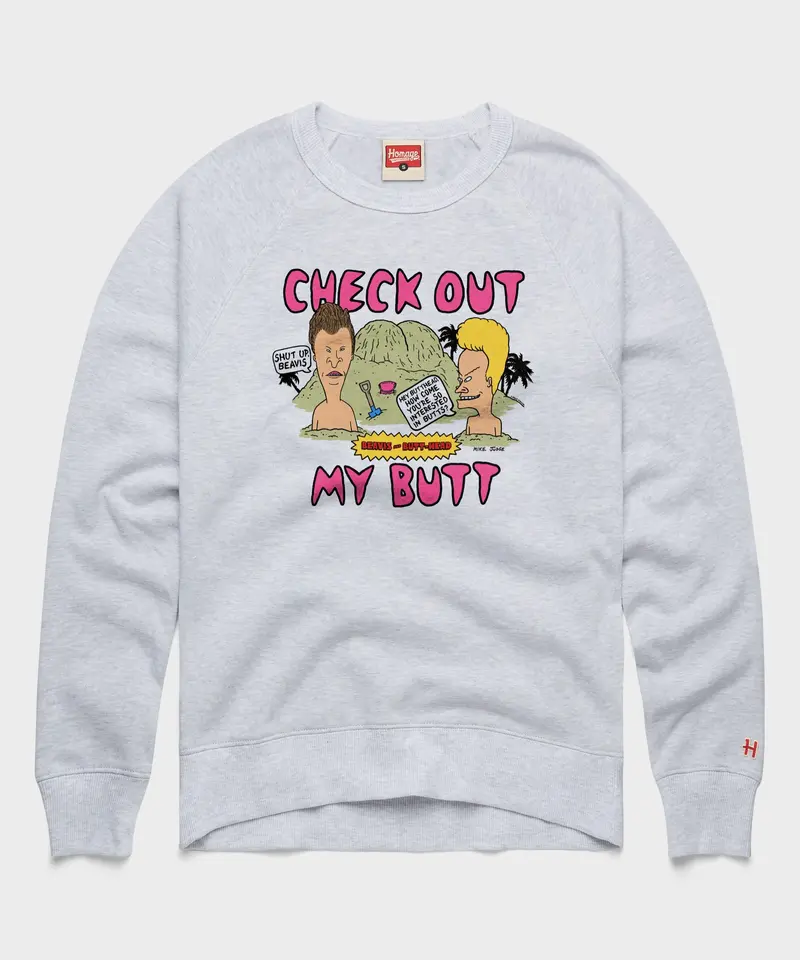 Beavis And Butt-Head Check Out My Butt Crewneck 1