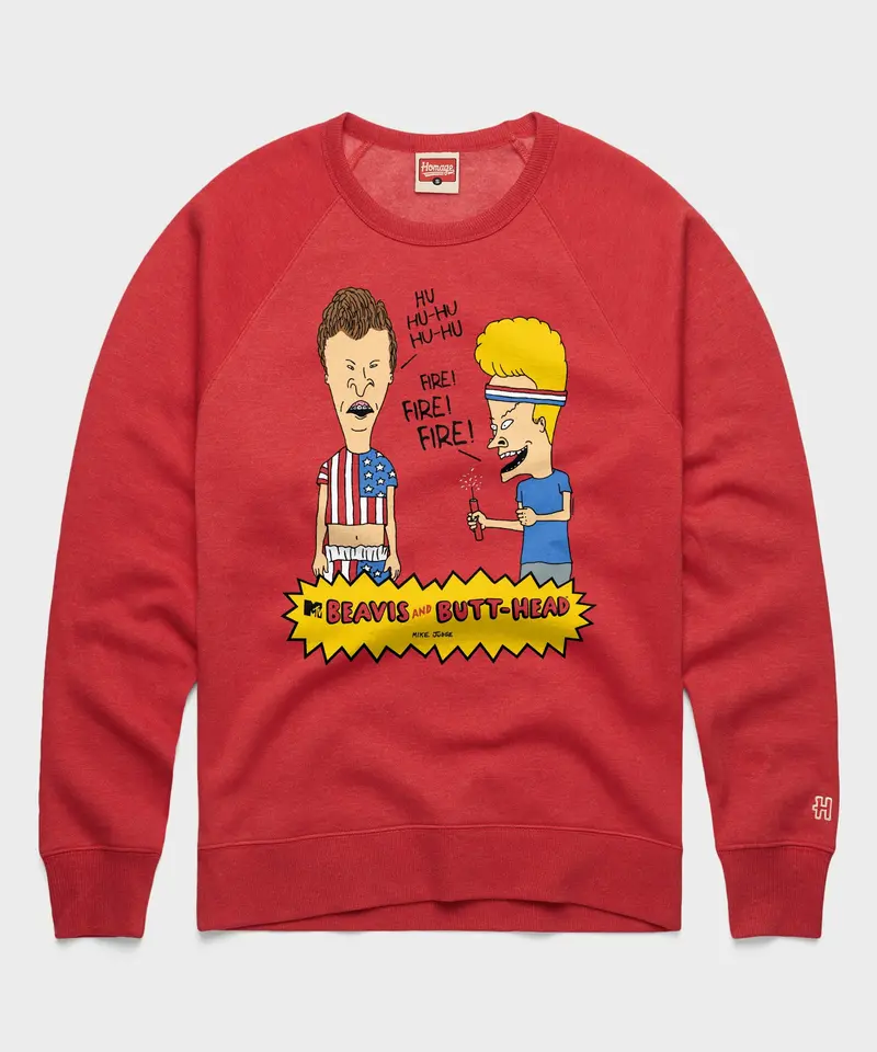 Beavis And Butt-Head Fireworks Crewneck 1