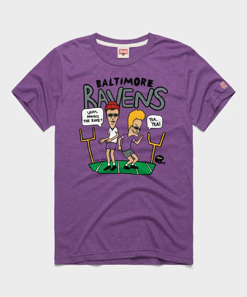 Beavis And Butt-Head X Baltimore Ravens Rave 1