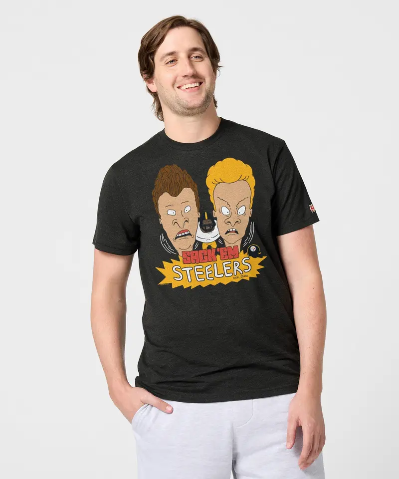 Beavis And Butt-Head X Pittsburgh Steelers Sack 'Em 3