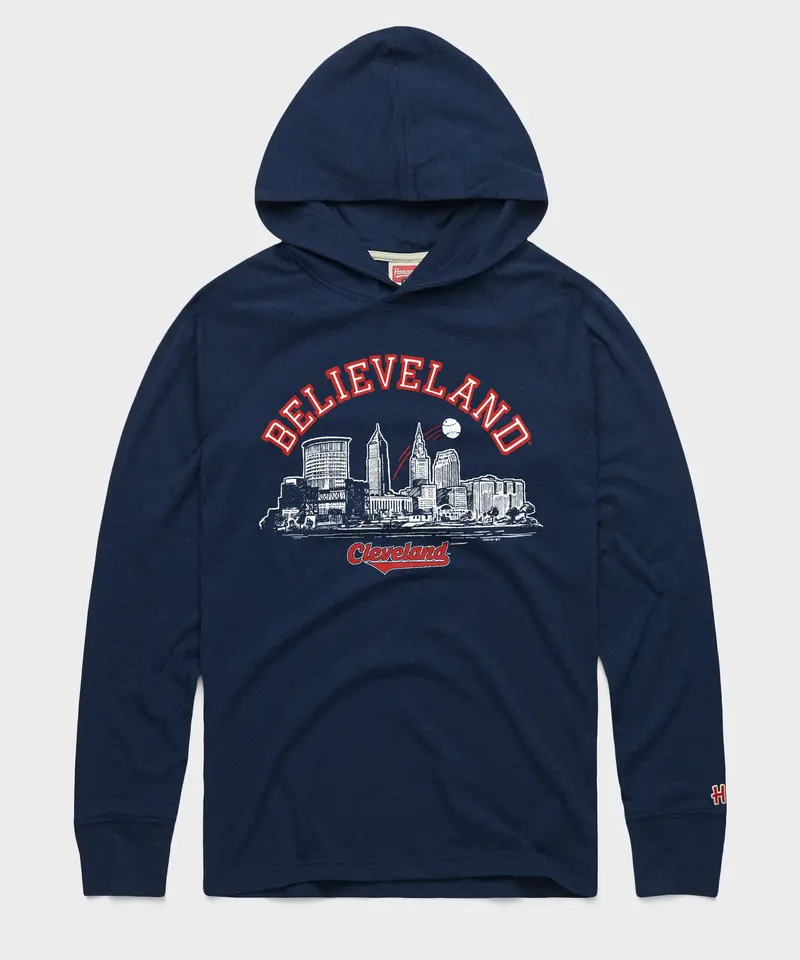 Believeland Cleveland Baseball Lightweight Hoodie 1