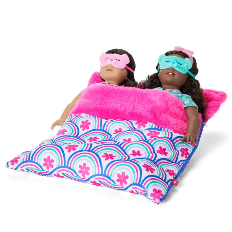 Best Sleepover Ever! Sleeping Bag Set For Two 18-Inch Dolls 2