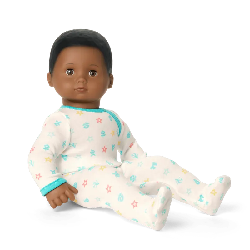 Bitty Baby® Doll #1 With Black Hair In Pastel Blue 1