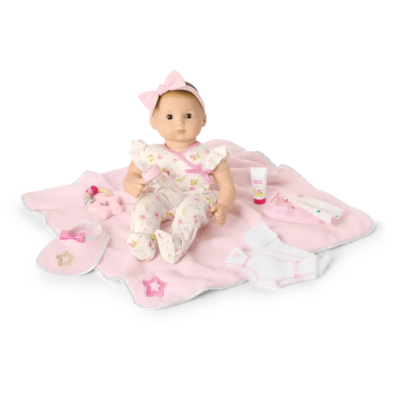 Bitty Baby® Doll #2 With Brown Hair Care & Play Set 1