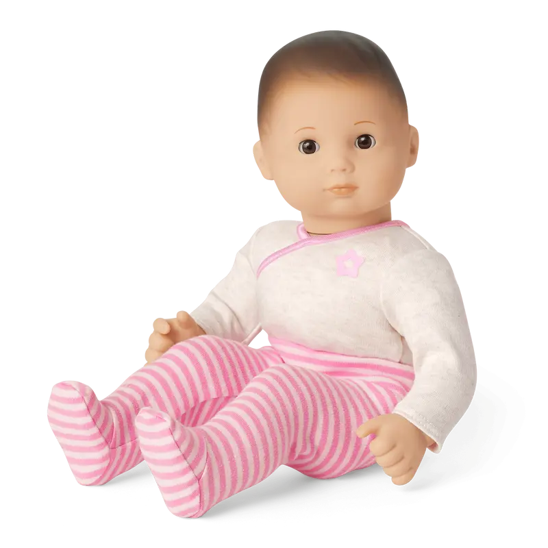 Bitty Baby® Doll #2 With Brown Hair In Pretty Pink 1