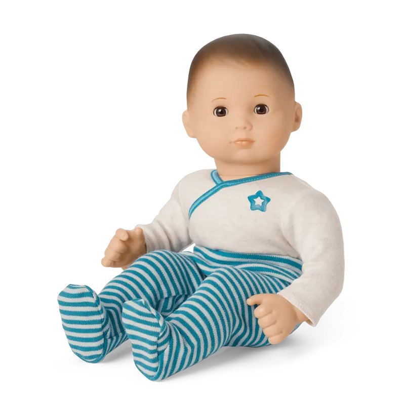 Bitty Baby® Doll #2 With Brown Hair In Soft Blue 1
