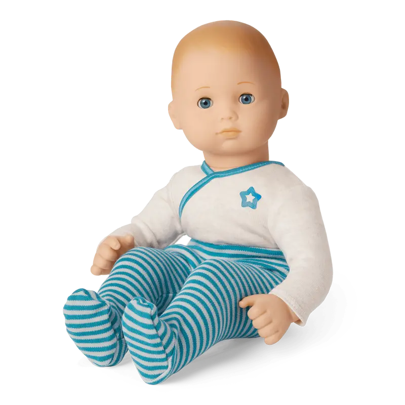 Bitty Baby® Doll #3 With Blonde Hair In Soft Blue 1