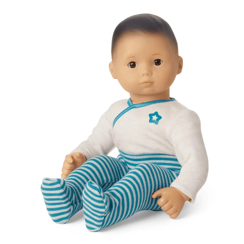 Bitty Baby® Doll #4 With Black Hair In Soft Blue 1