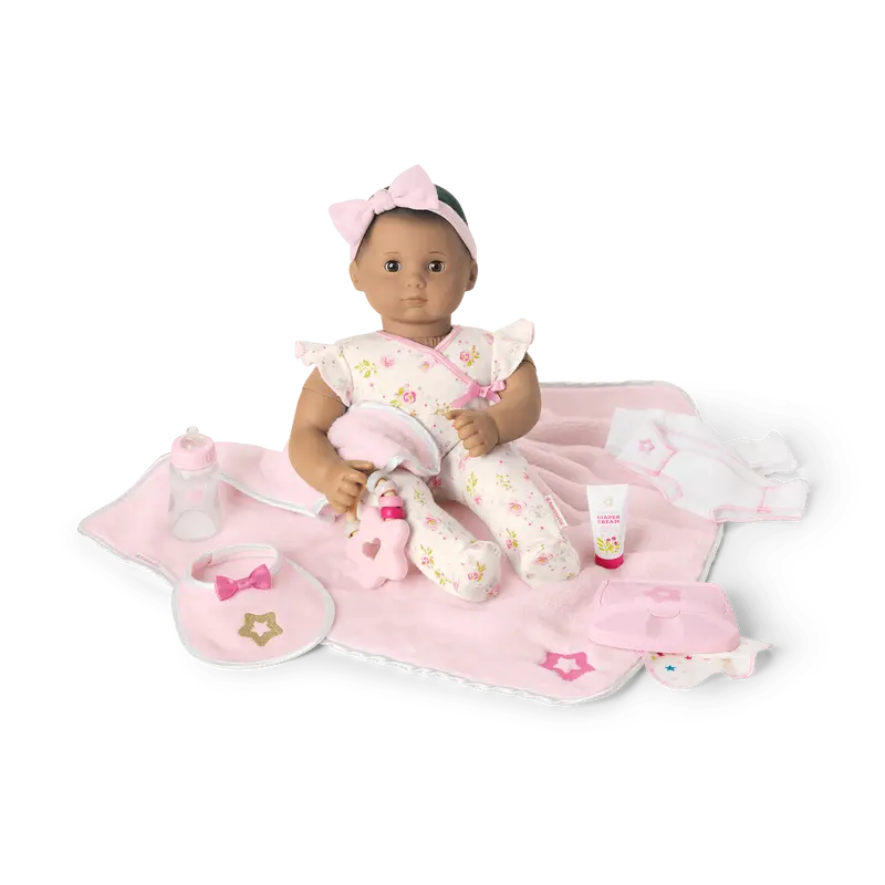 Bitty Baby® Doll #5 With Brown Hair Care & Play Set 1