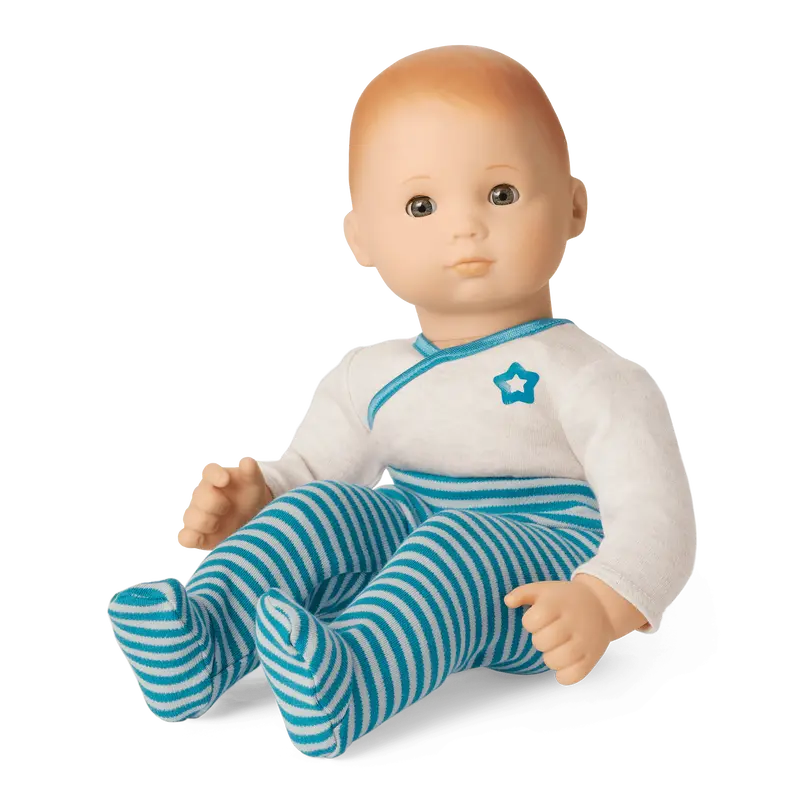 Bitty Baby® Doll #6 With Red Hair In Soft Blue 1