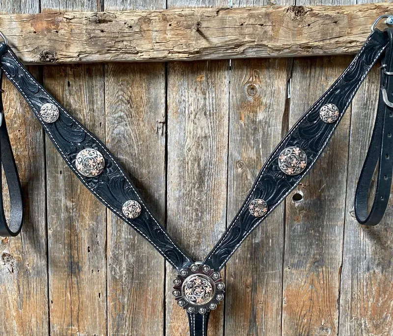 Black Breastcollar #Bc1059 1