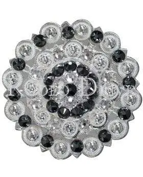 Black & Clear Bright Silver Berry Jacket European Crystal 1