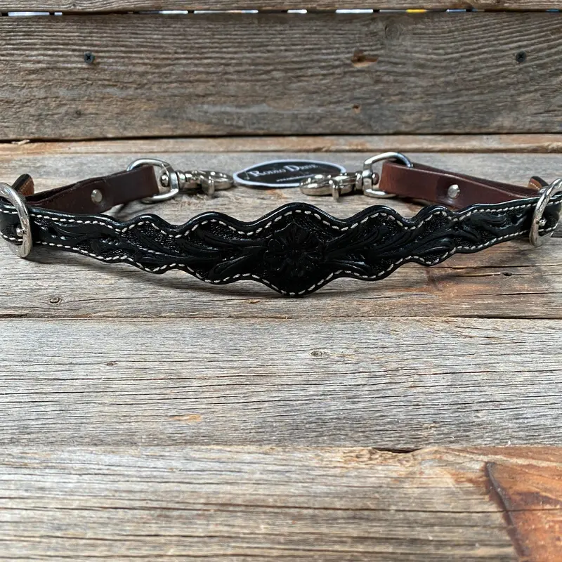 Black Floral Wither Strap #Wsfb 1