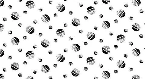 Blank Btr0428 Black Circles By Jolene 100% Cotton 1