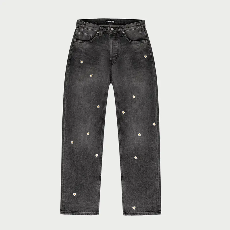 Blossom Relaxed 5 Pocket Denim (Black) 1