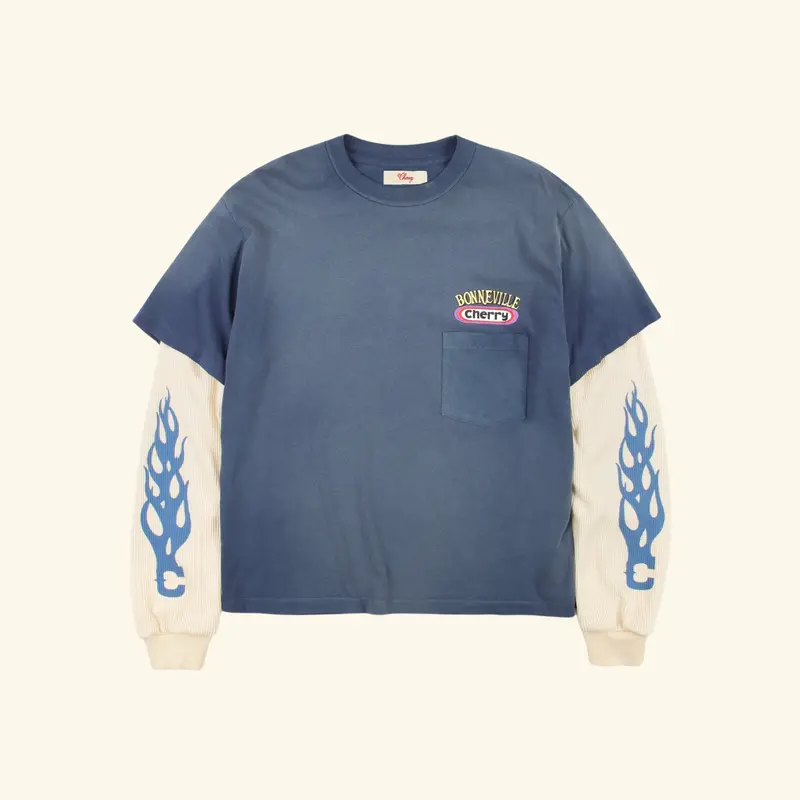 Bonneville Boxy Pocket Thermal (Sun Faded Blue) 1