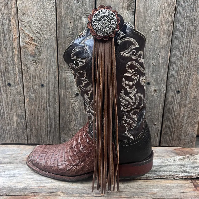 Boot Cuff Jewelry - Pinwheel Concho - Fringe 1