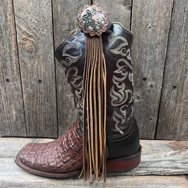 Boot Cuff Jewelry - Starburst Flower Concho - Fringe 1