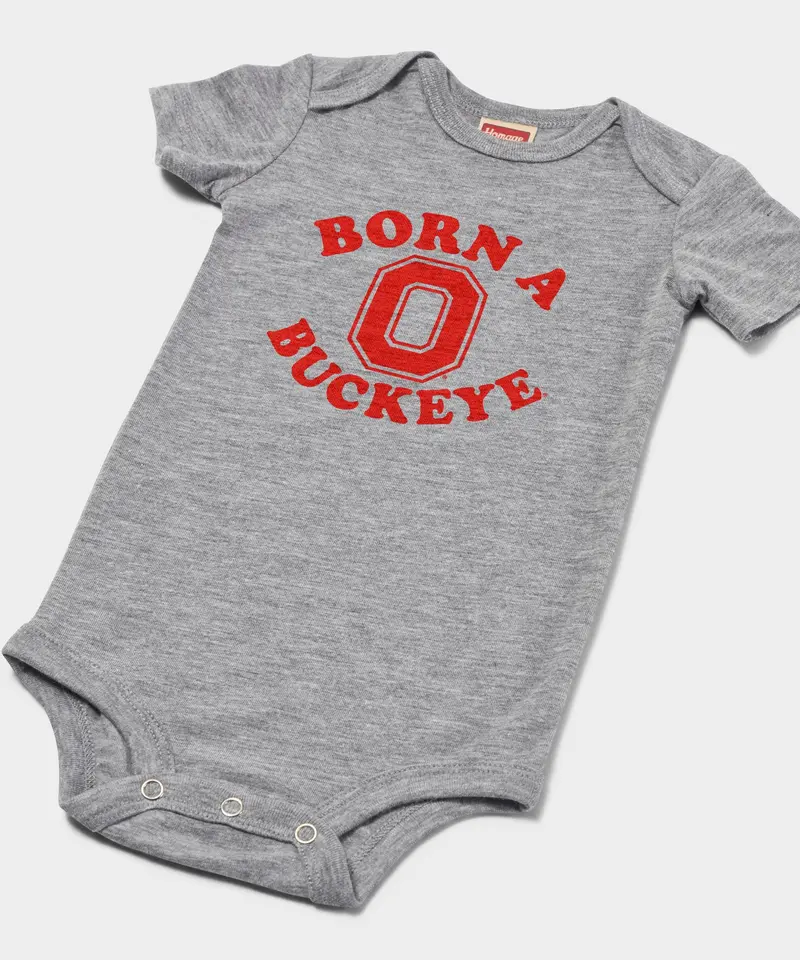 Born A Buckeye Baby One Piece 2