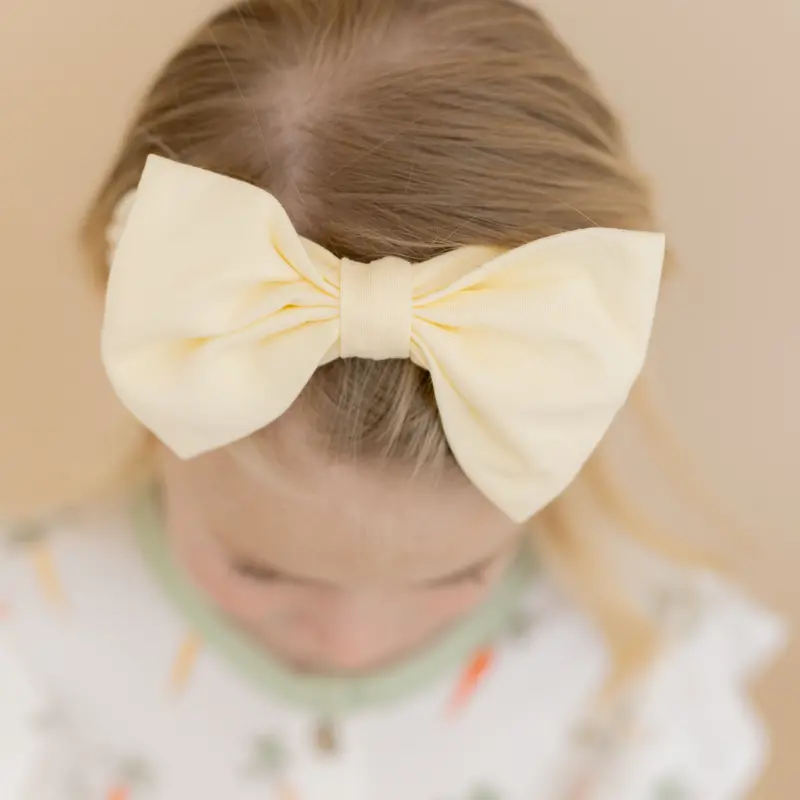 Bow Headband In Chamomile 1