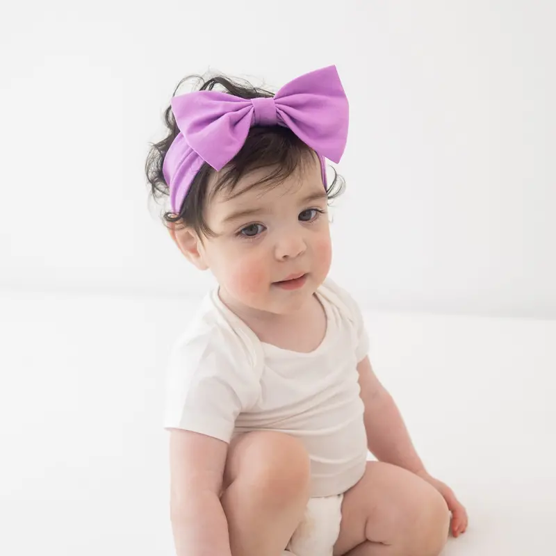 Bow Headband In Poi 1
