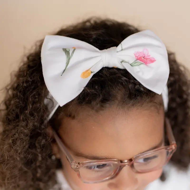 Bow Headband In Tulip 1