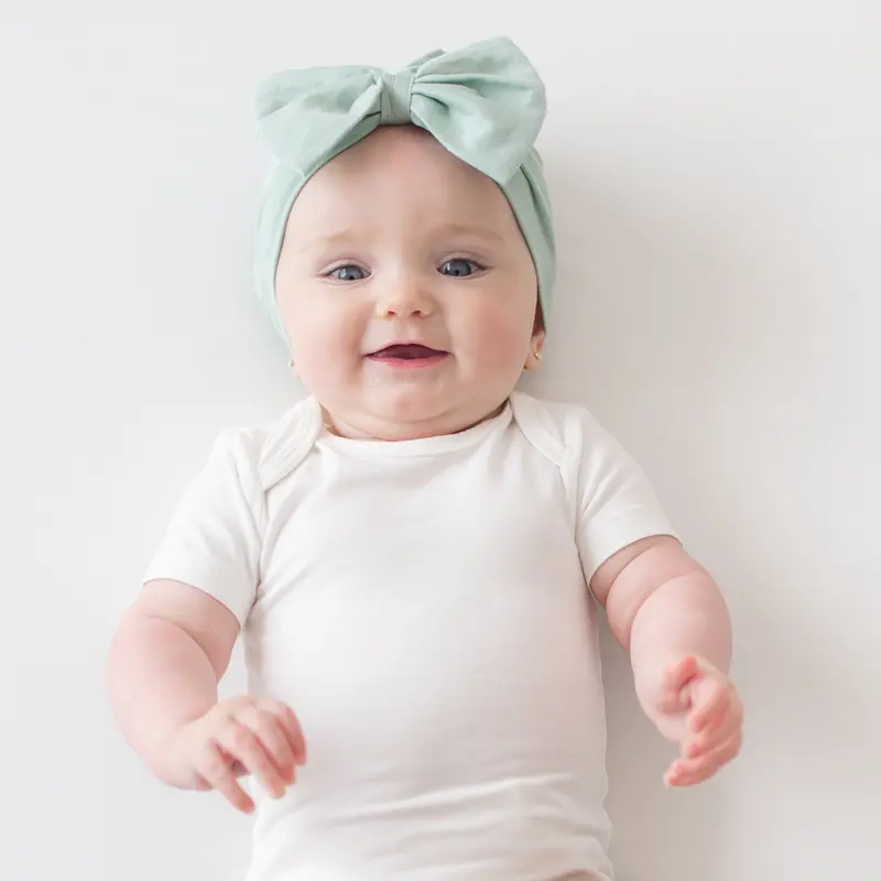 Bow Headwrap In Sage 1