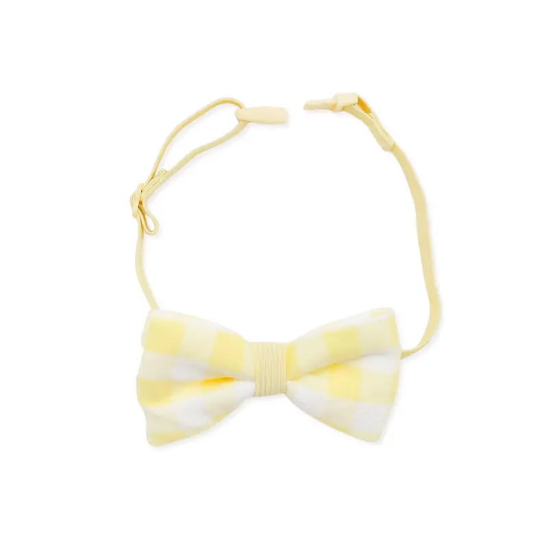 Bow Tie In Gingham Chamomile 1