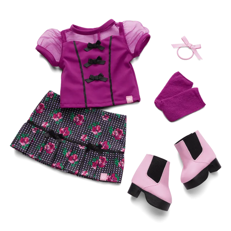 Bows & Blooms Outfit For 18-Inch Dolls 1