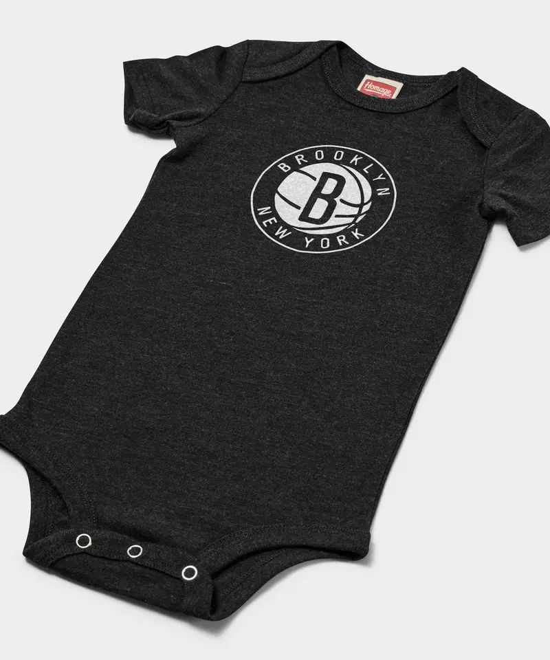 Brooklyn Nets Logo Baby One Piece 2