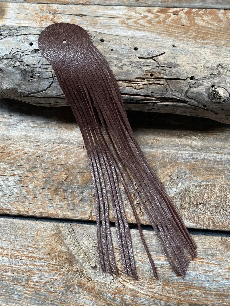 Brown Leather Fringe 1