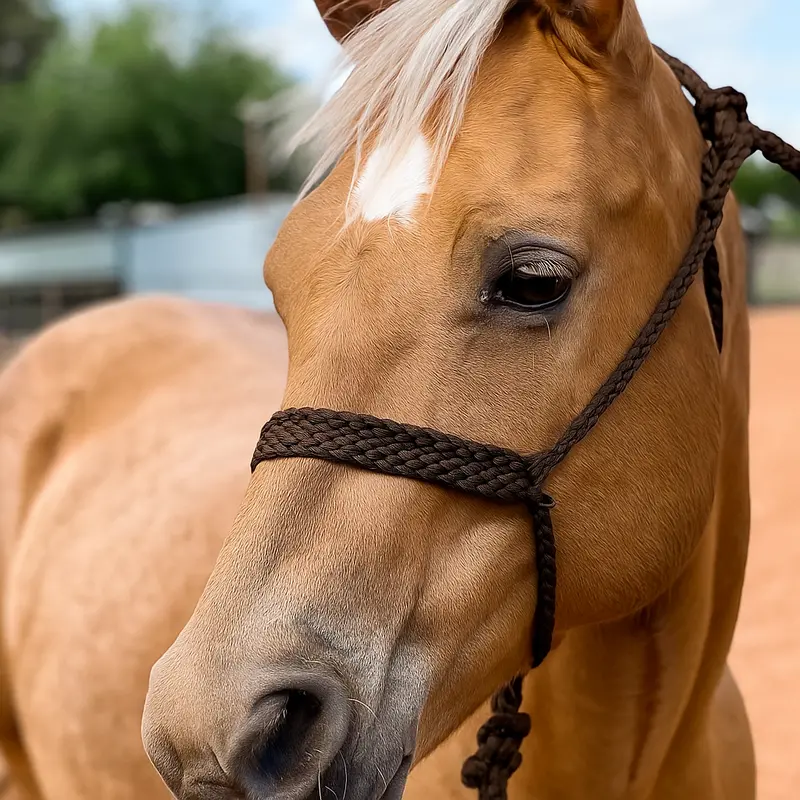 Brown Mule Tape Halter 1