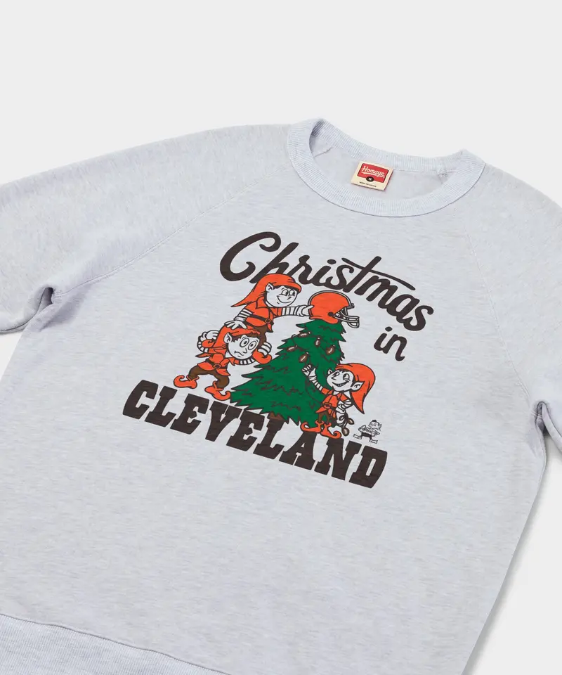 Browns Christmas In Cleveland Crewneck 2