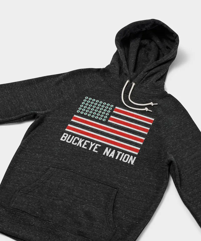 Buckeye Nation Flag Hoodie 2