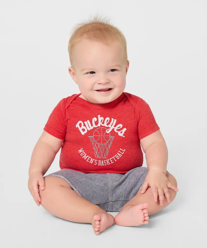 Buckeyes Women's Basketball Baby One Piece 3