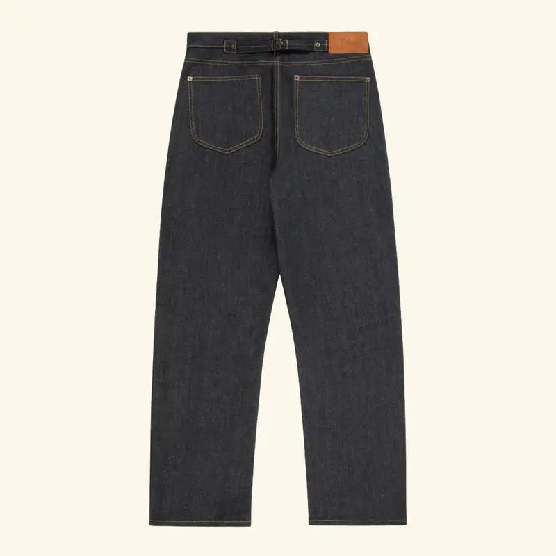 Buckle Back Denim Double Knees 2