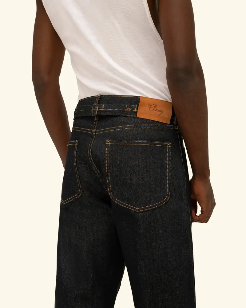Buckle Back Denim Double Knees 4