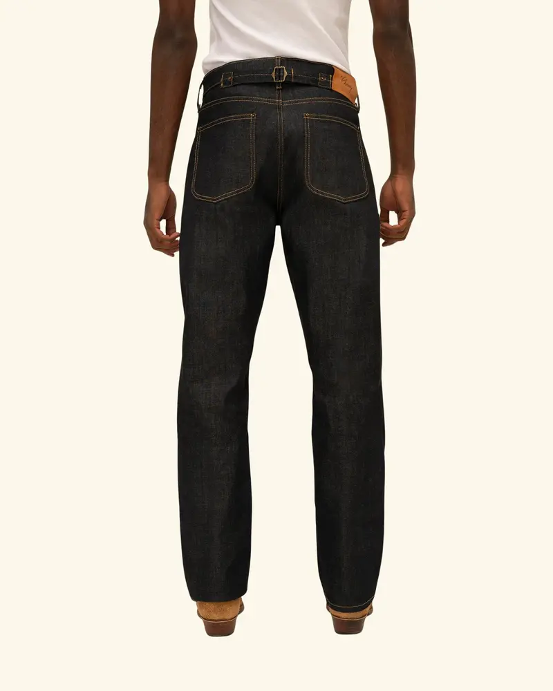 Buckle Back Denim Double Knees 5
