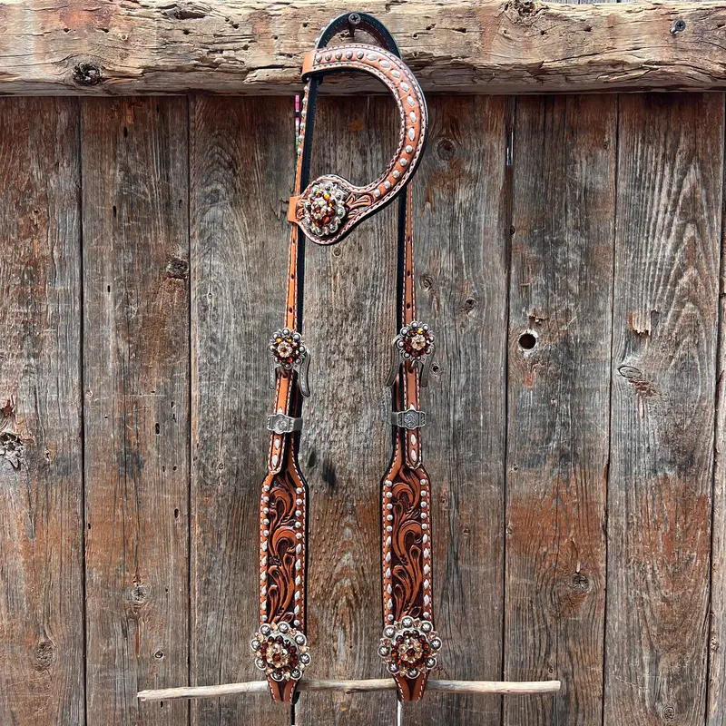 Buckstitch One Ear Headstall / Bridle #Oe123 1