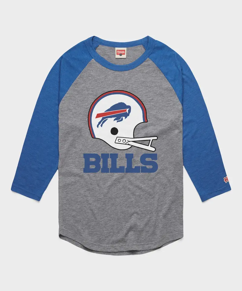 Buffalo Bills Big Helmet Raglan 1