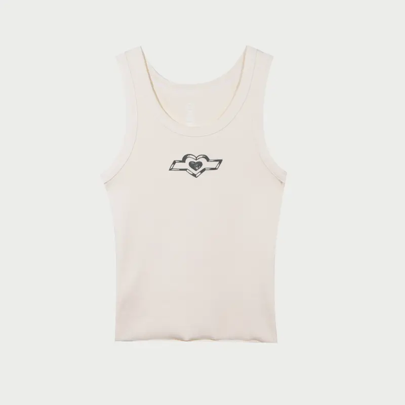 Built To Love Women's Tank Top (Cream) 1