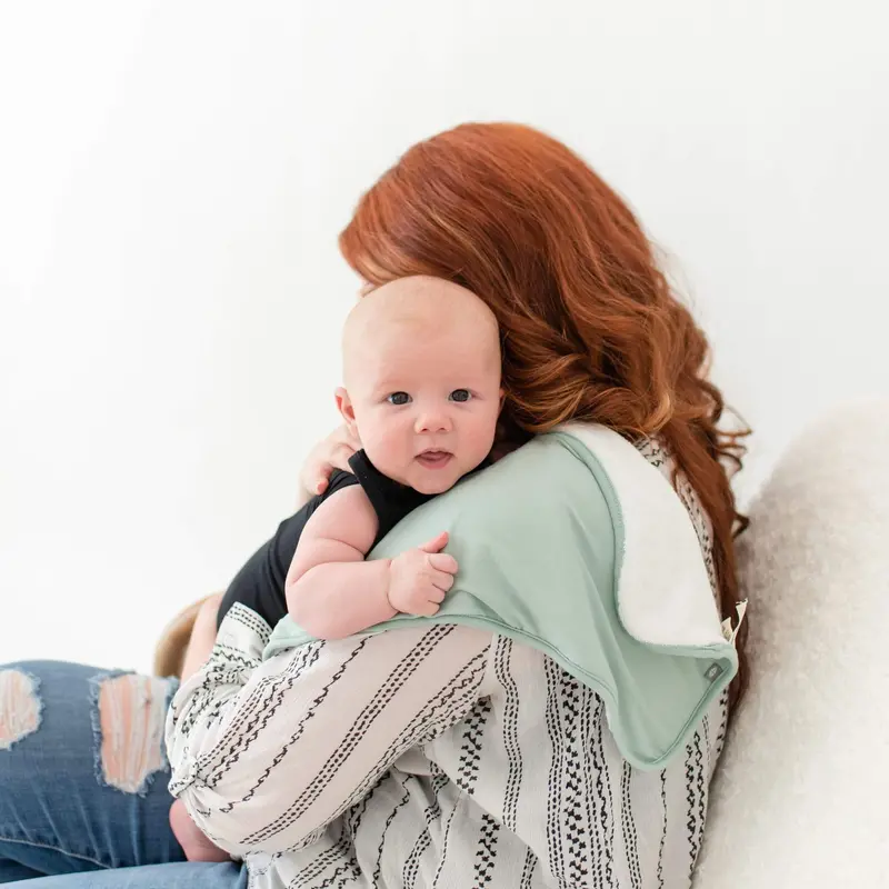 Burp Cloth In Sage 1